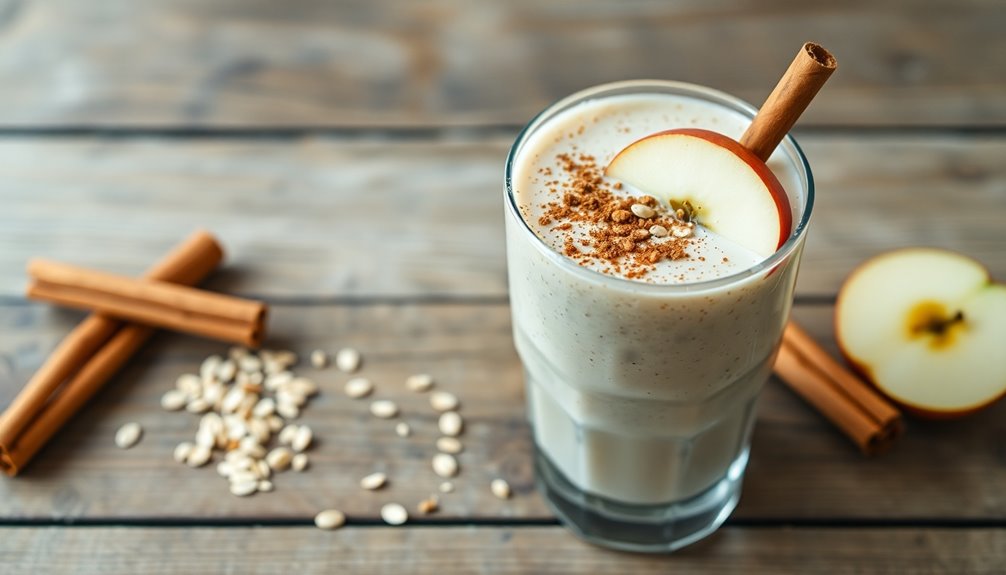 apple cinnamon oat smoothie