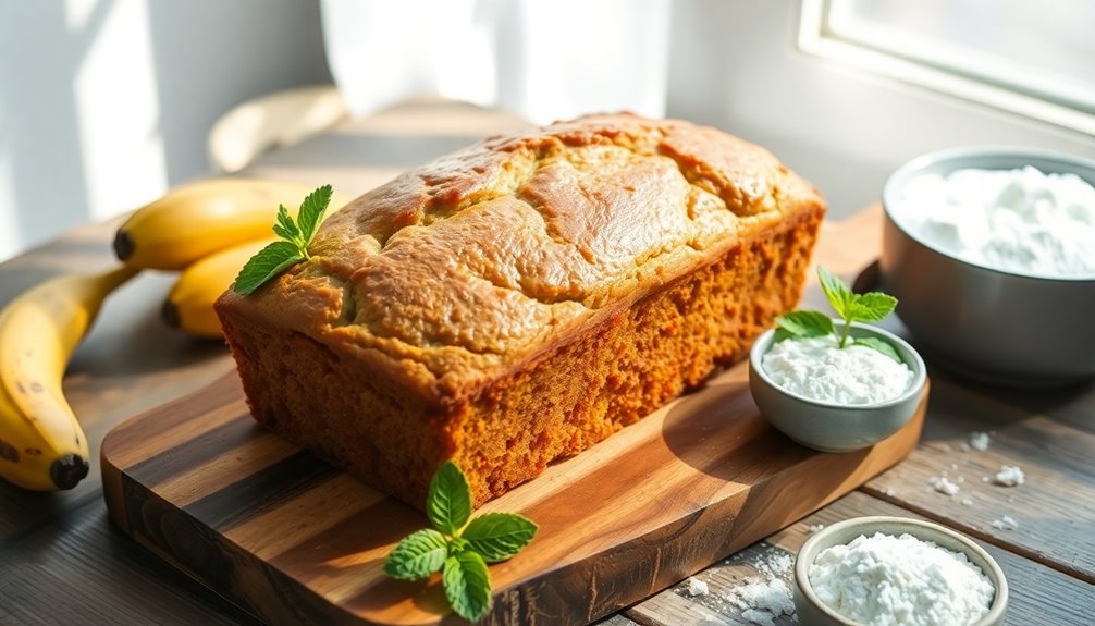 baking delicious banana bread