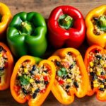 Veggie-Stuffed Bell Peppers