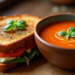 Vegan Grilled Cheese and Tomato Soup