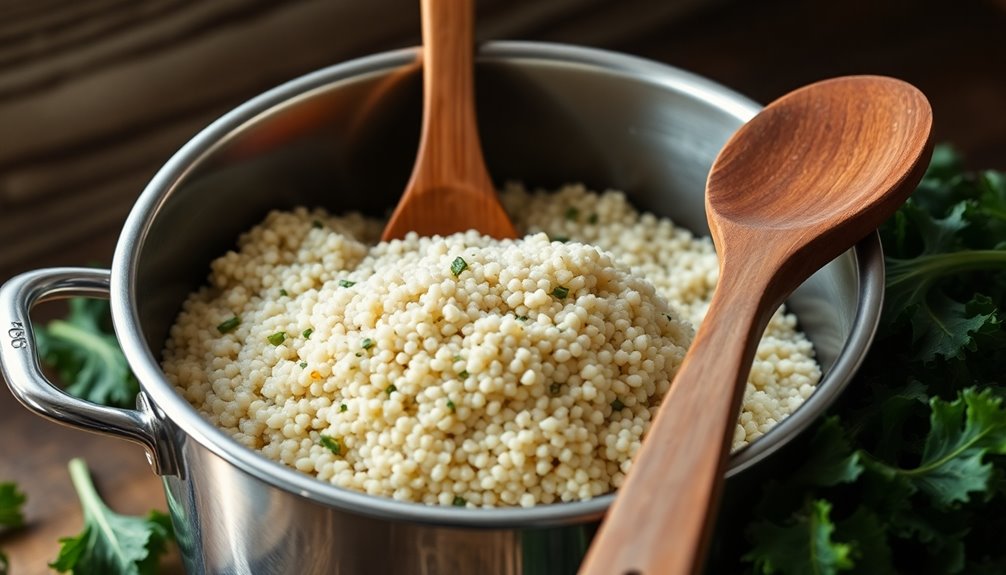 cooking quinoa for dinner