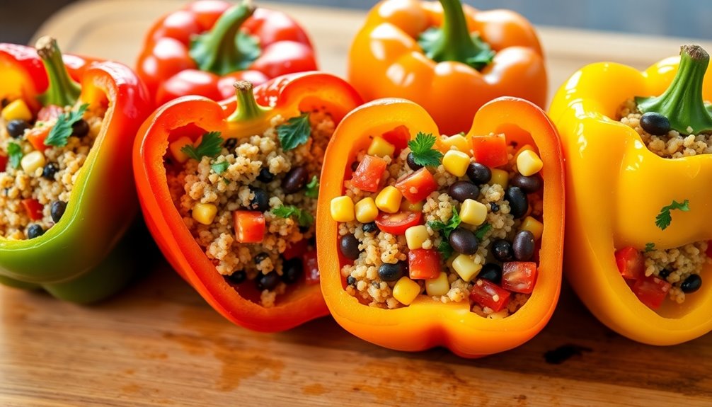 cooking stuffed bell peppers