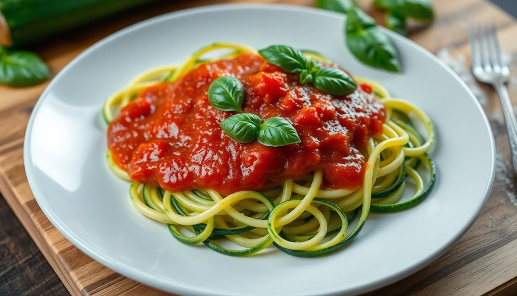 cooking with vegetable noodles