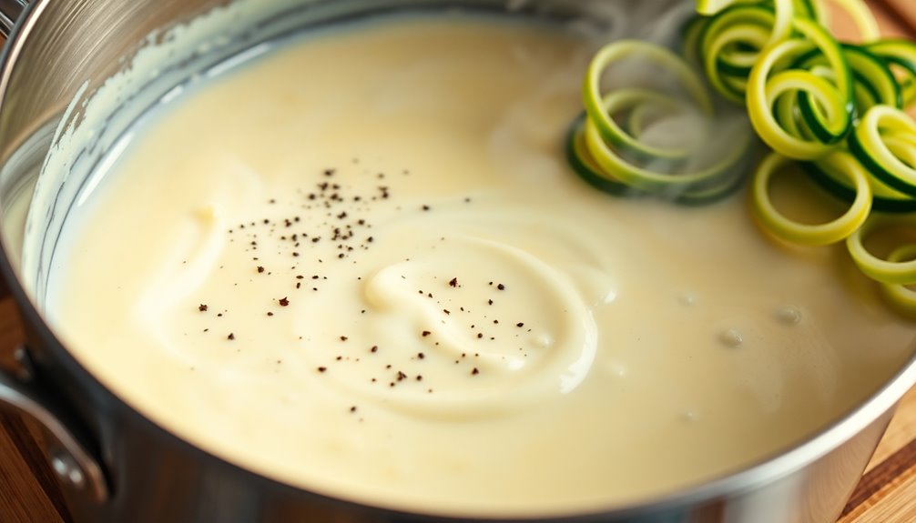 creamy homemade alfredo sauce