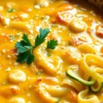 Zucchini Noodle Alfredo Casserole