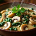 Mushroom & Spinach Stroganoff