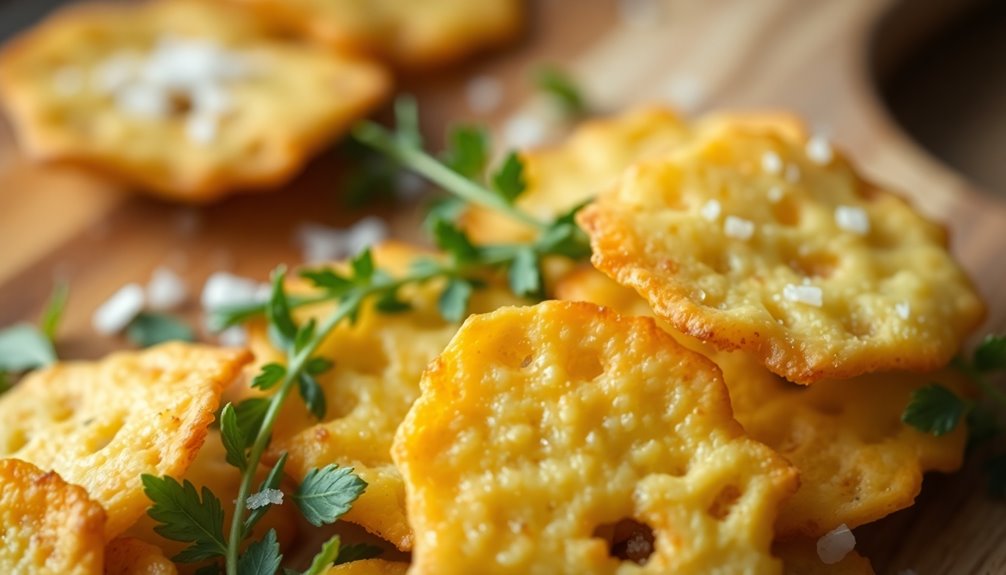 crunchy parmesan crisps recipe