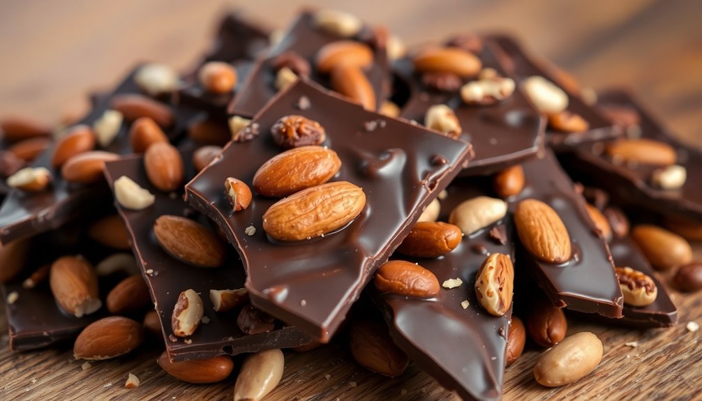 Dark Chocolate Bark With Nuts