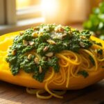 Spaghetti Squash With Pesto