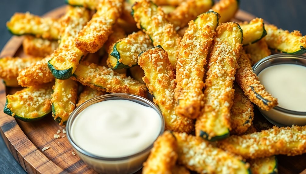 Garlic Parmesan Zucchini Fries