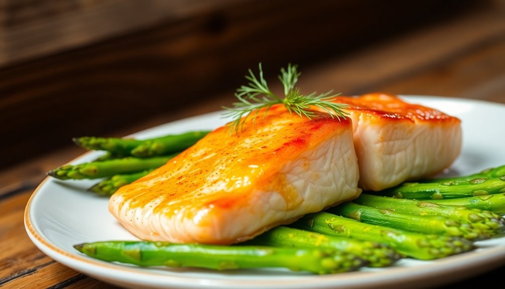 Baked Salmon With Asparagus