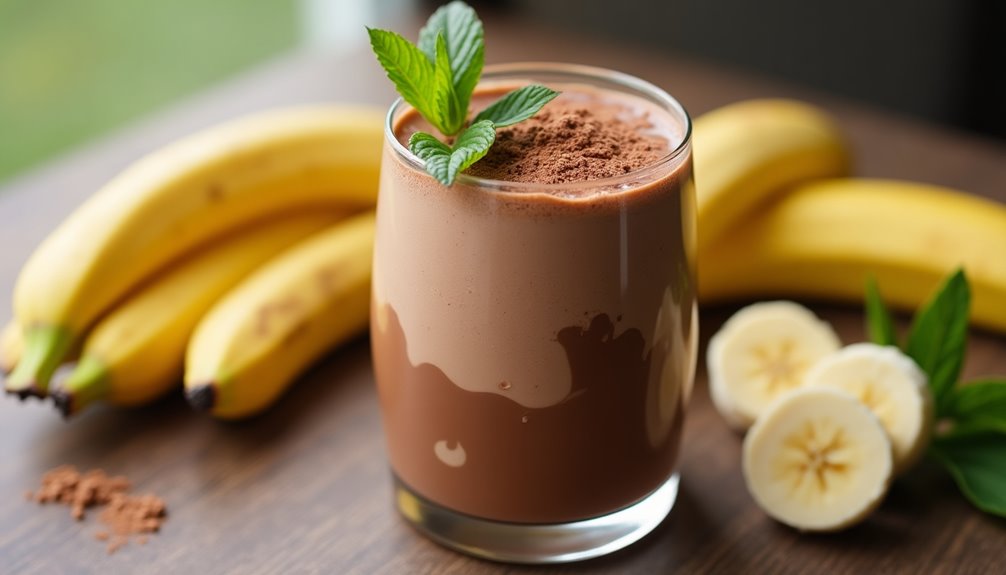 Chocolate Banana Smoothie With Protein Powder