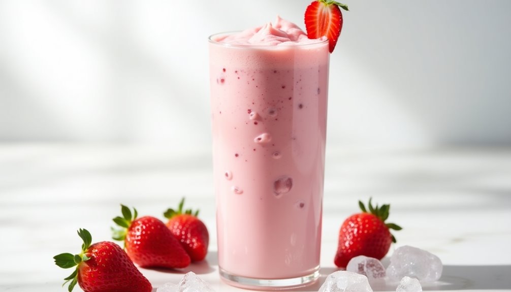 Strawberry and Almond Milk Slim Shake