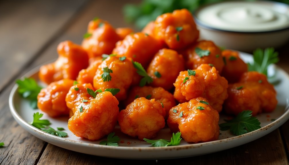 Air Fryer Buffalo Cauliflower Wings