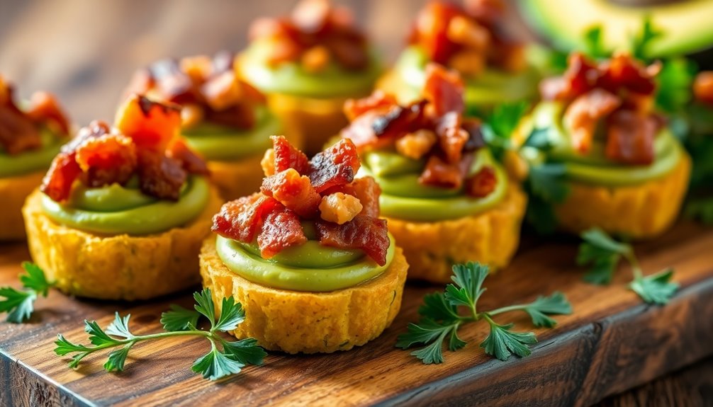 Avocado and Bacon Bites