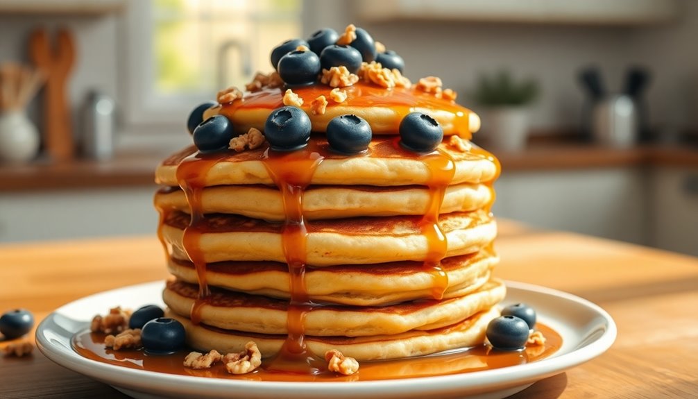 Protein Pancakes With Maple Syrup