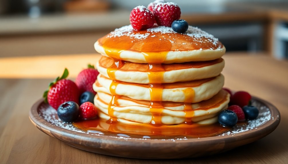 Protein Pancakes With Maple Syrup