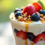 Greek Yogurt Parfait With Nuts & Berries