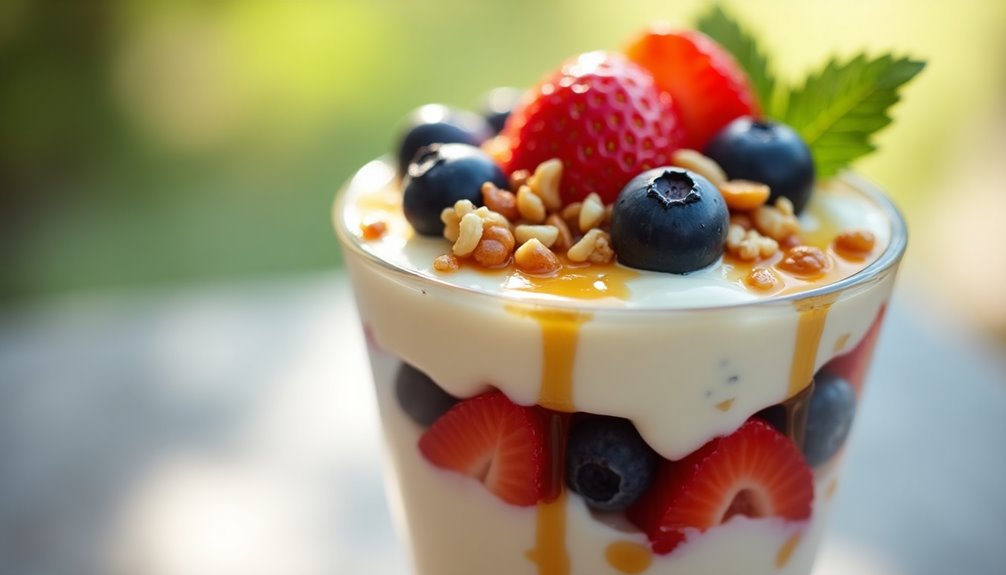 Greek Yogurt Parfait With Nuts & Berries