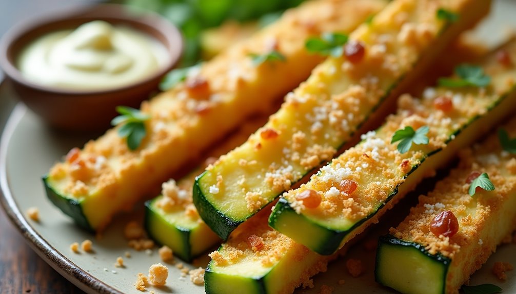 Garlic Parmesan Zucchini Fries