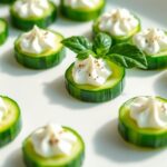 Cucumber and Cream Cheese Bites