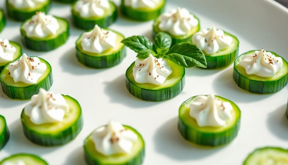 Cucumber and Cream Cheese Bites