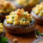 Air-Fryer Stuffed Mushrooms