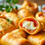 Cheese and Pepperoni Roll-Ups