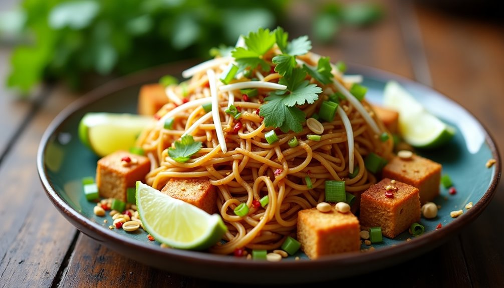 Vegan Pad Thai With Tofu