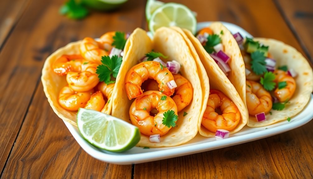 Garlic Butter Shrimp Tacos