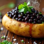 Baked Potatoes With Black Beans