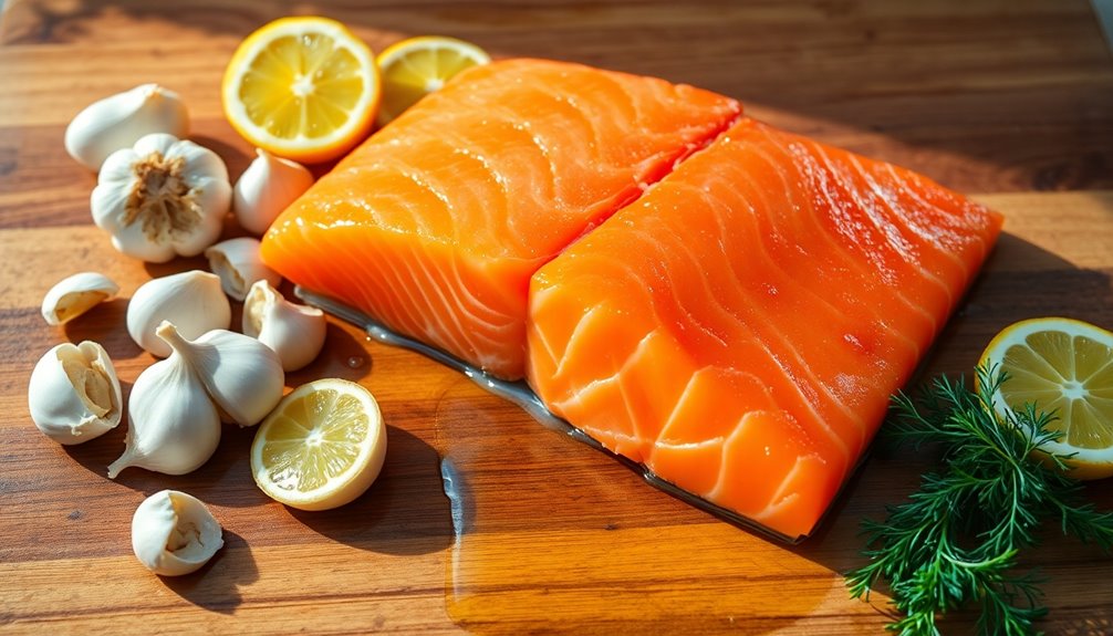 grilled salmon with lemon