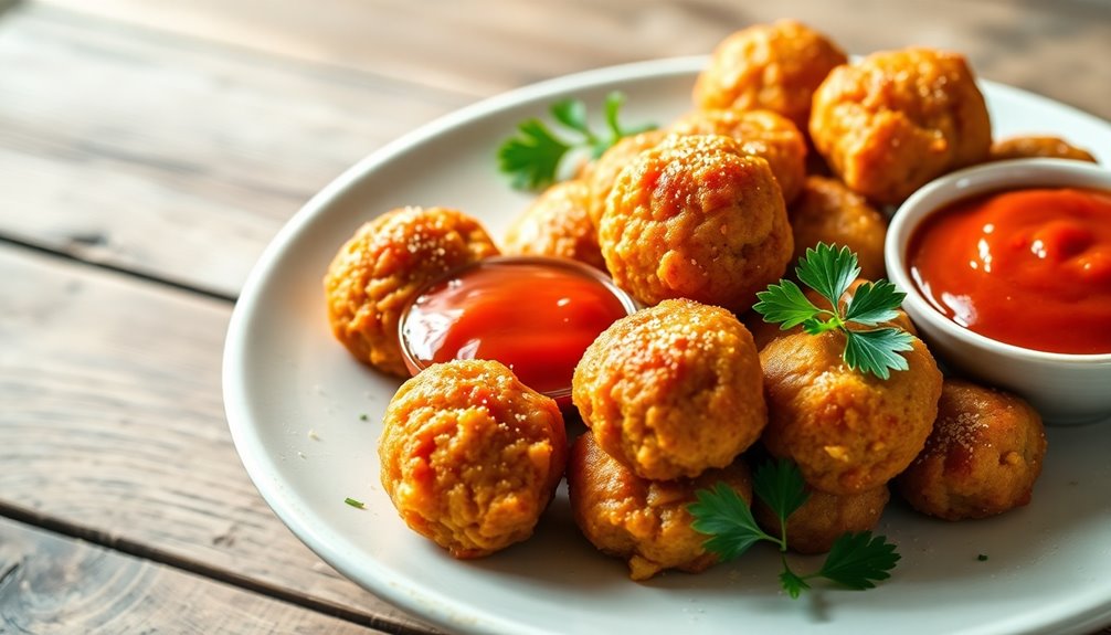 Air-Fried Turkey Meatballs