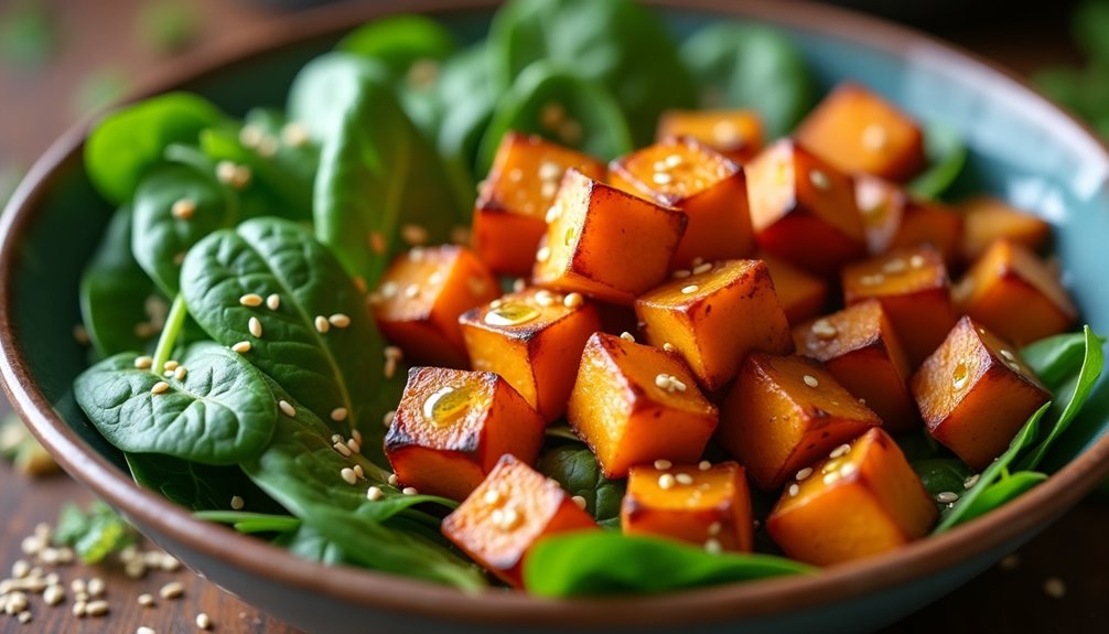 Sweet Potato and Spinach Bowl