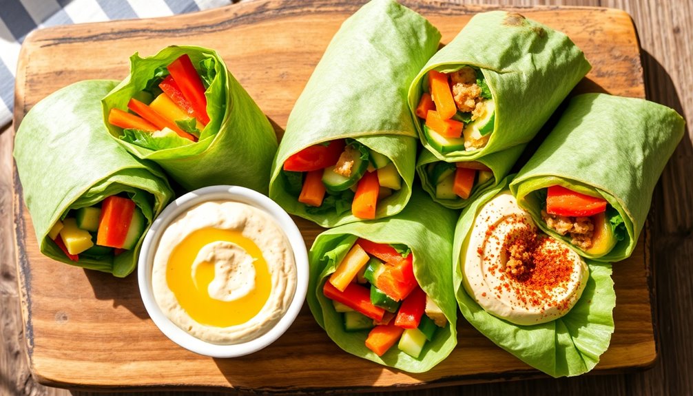 Veggie Wraps With Hummus