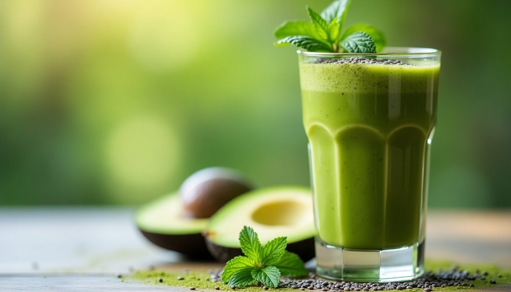 Avocado and Matcha Energy Smoothie