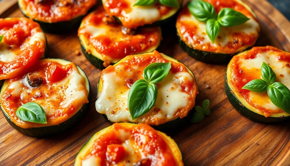 Mini Zucchini Pizzas