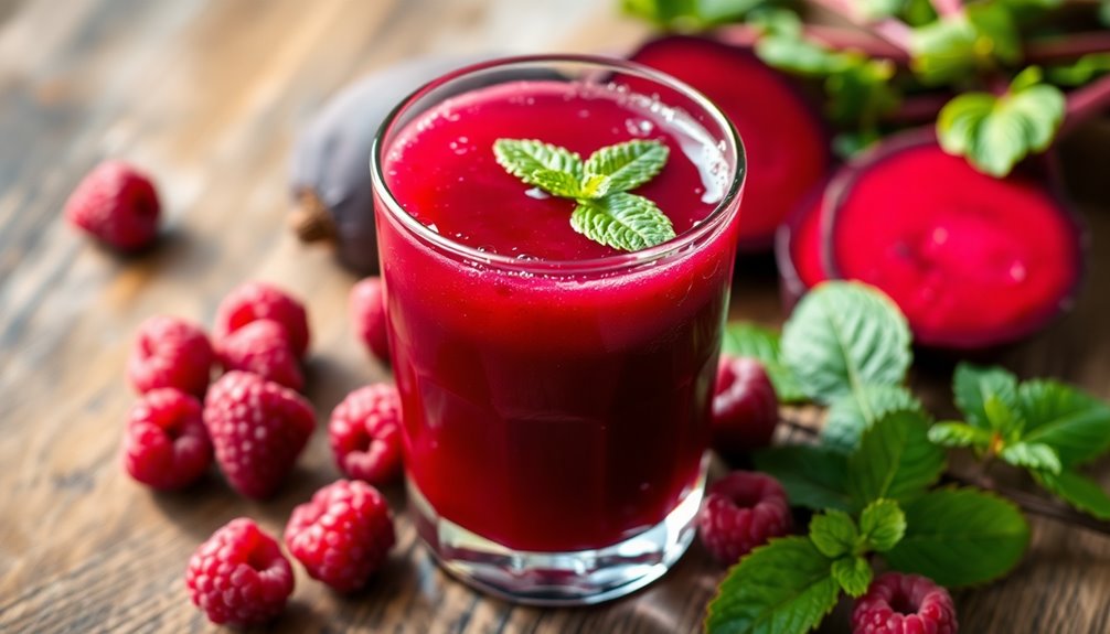 healthy and vibrant drink