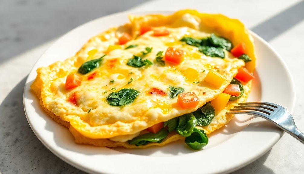 Egg White Veggie Omelette