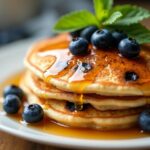 Blueberry and Flaxseed Pancakes