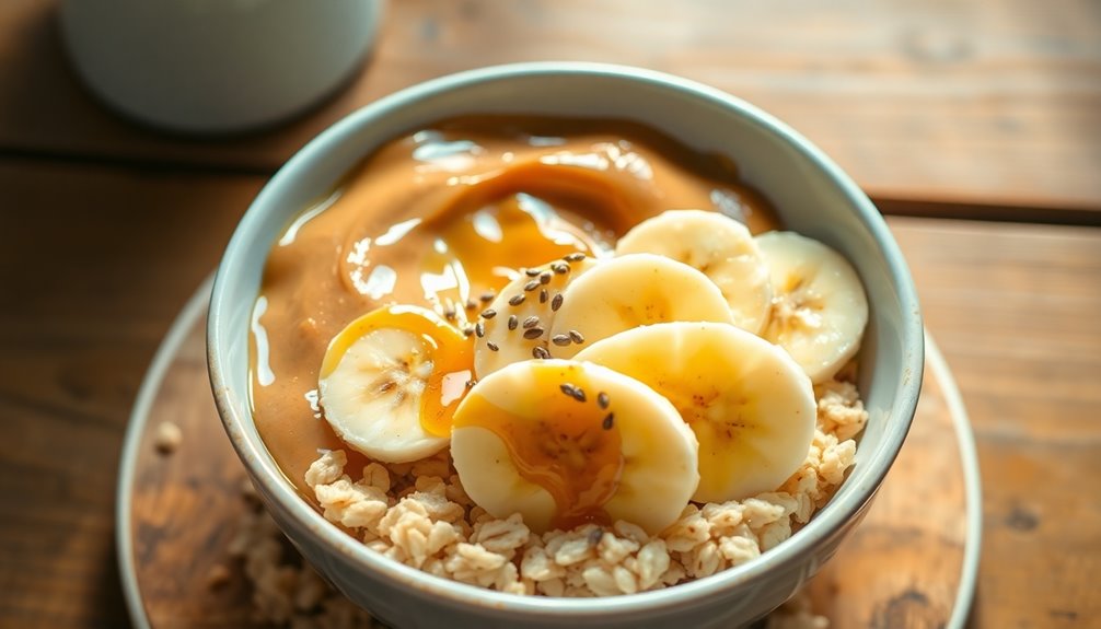 healthy breakfast with fruit