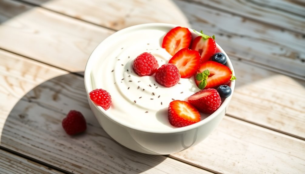 Greek Yogurt With Berries and Chia Seeds