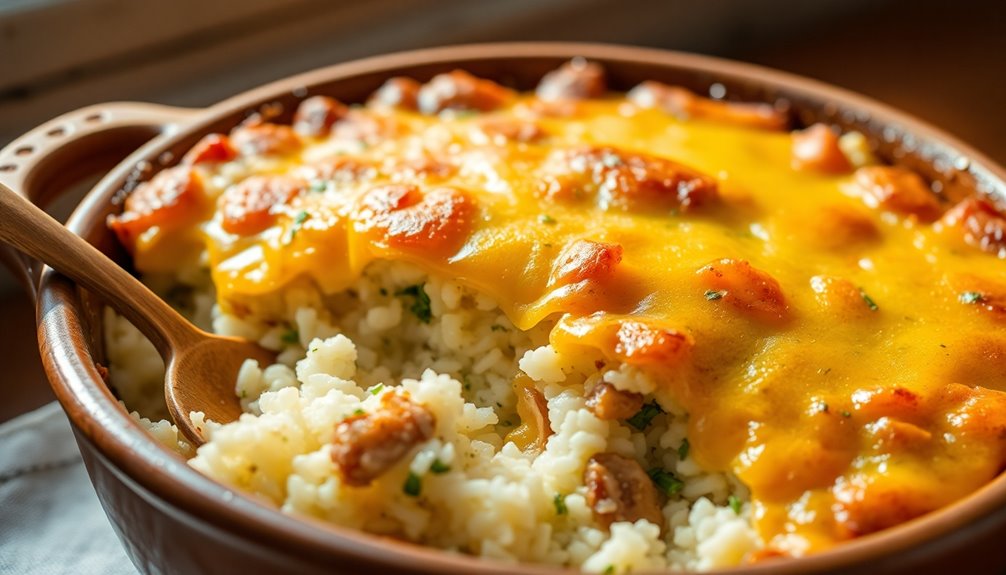 Cauliflower Rice and Turkey Casserole