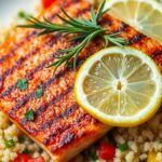 Grilled Salmon With Quinoa