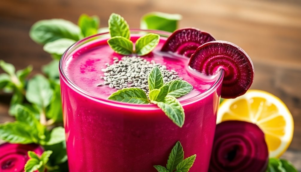 healthy drink with beetroots