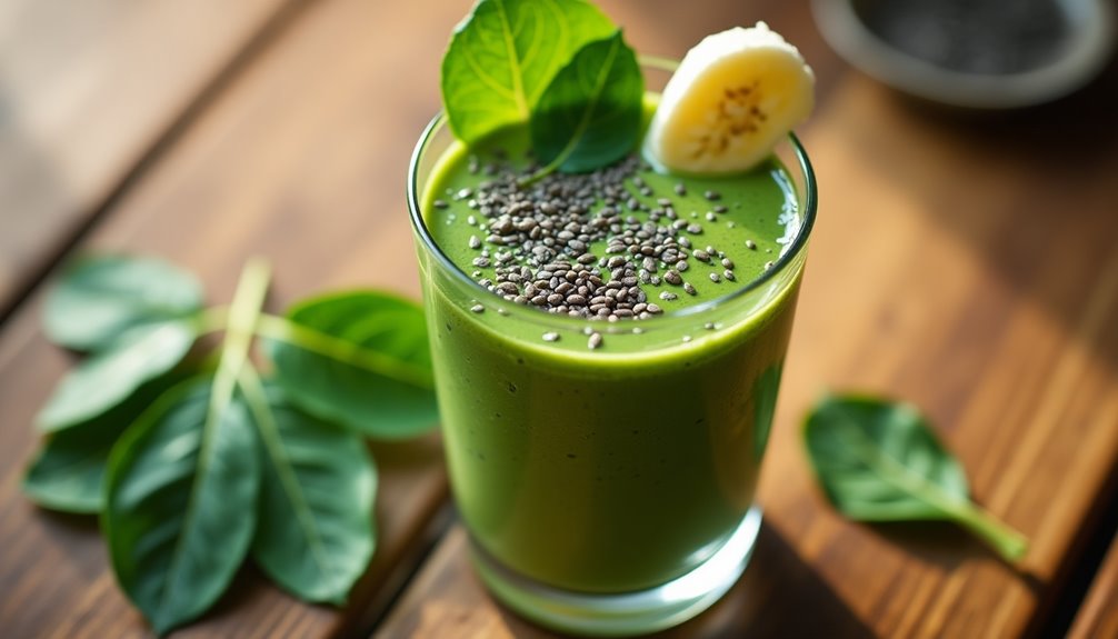 Green Detox Smoothie With Spinach