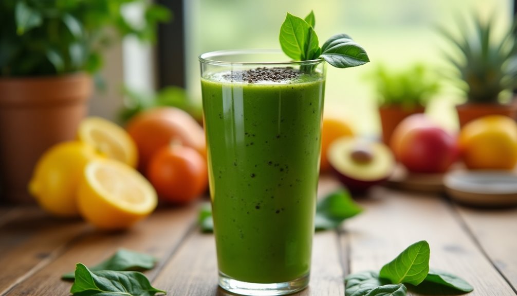 Green Detox Smoothie With Spinach