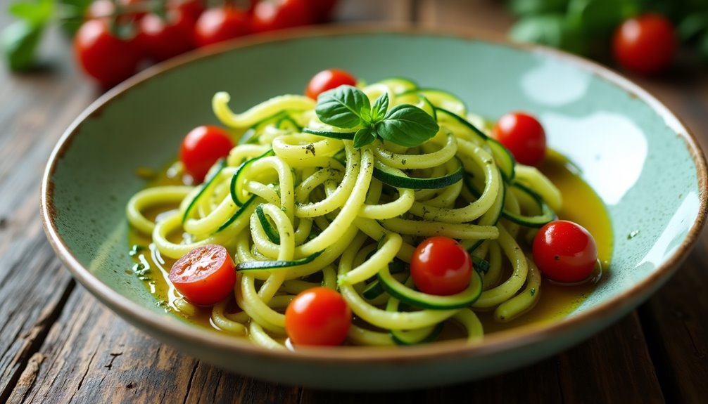 Zucchini Noodles Instead of Pasta