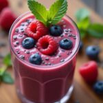 Berry and Chia Seed Protein Smoothie