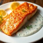 Air-Fried Salmon With Dill Sauce